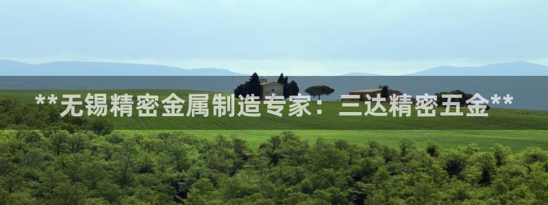 新版彩神v8登录不了：**无锡精密金属制造专家：三达精密五金**