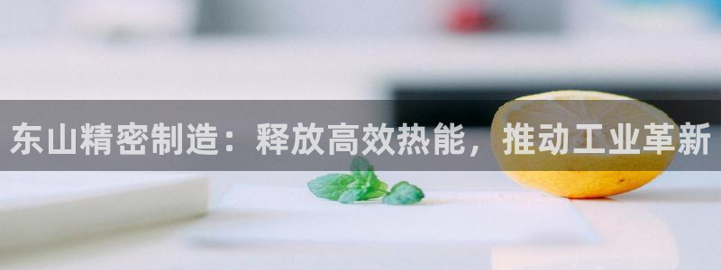 彩神v彩搜狗：东山精密制造：释放高效热能，推动工业革新