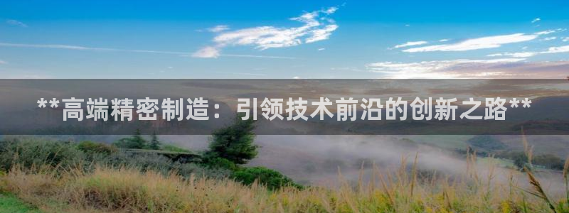 彩神viii官网：**高端精密制造：引领技术前沿的创新之路**