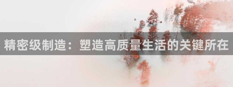 彩神购彩-购彩大厅入口计划群：精密级制造：塑造高质量生活的关键所在