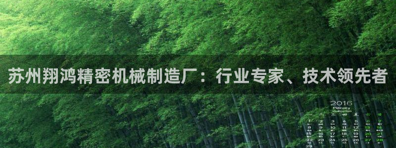彩神v大众娱乐：苏州翔鸿精密机械制造厂：行业专家、技术领先者
