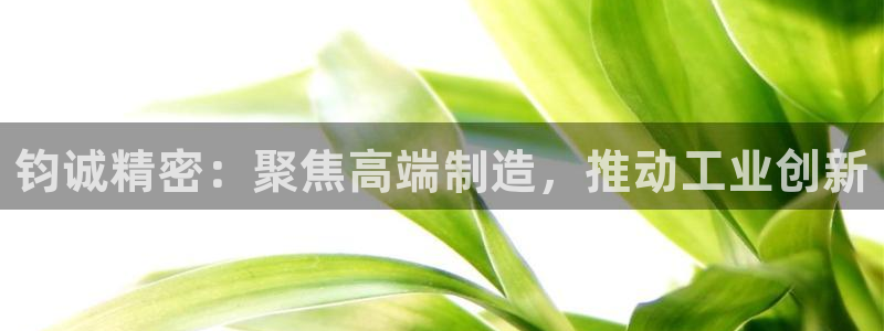 彩神正规吗：钧诚精密：聚焦高端制造，推动工业创新