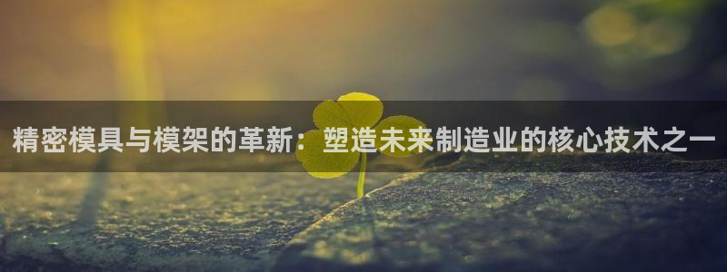 彩神viii官网：精密模具与模架的革新：塑造未来制造业的核心技术之一