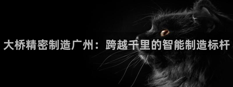 彩神v8是真的挣钱吗安全吗：大桥精密制造广州：跨越千里的智能制造标杆