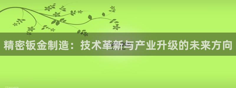 彩神V集团有限公司：精密钣金制造：技术革新与产业升级的未来方向