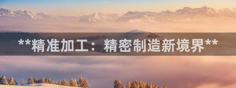 下载彩神乐发V1：**精准加工：精密制造新境界**